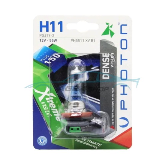 Халогенна крушка Photon H11 12V 55W XTREME VISION +150%