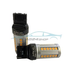 LED Габаритни Крушки Оранжеви 12/24V T20 WY21W Exclusive