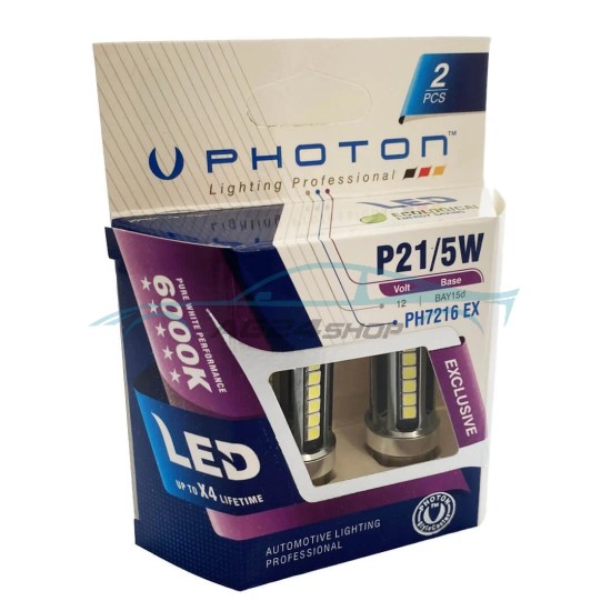 LED Габаритни Крушки PY21/5W EXCLUSIVE