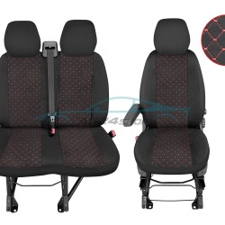 Тапицерия за Peugeot Boxer / Пежо Боксер 2015+ 2+1 червен шев