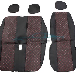 Тапицерия за Peugeot Boxer / Пежо Боксер 2015+ 2+1 червен шев