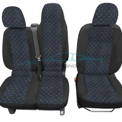 Тапицерия за Opel Vivaro / Опел Виваро 2014+ 2+1 син шев