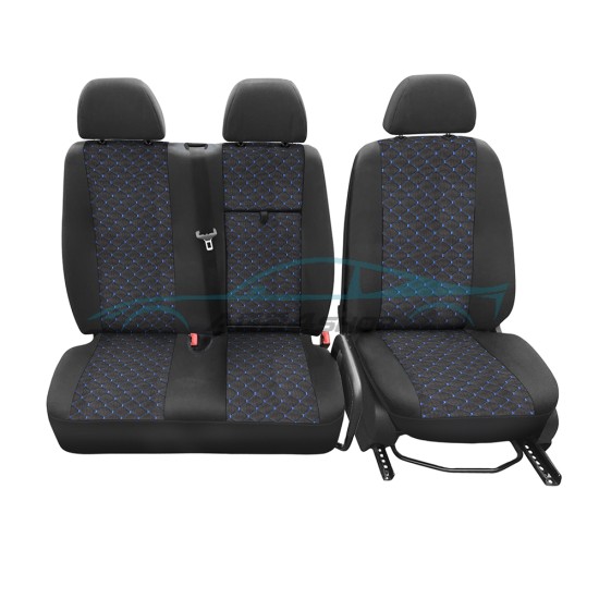 Тапицерия за Volkswagen Crafter / Волксваген Крафтер 2006+ 2+1 син шев