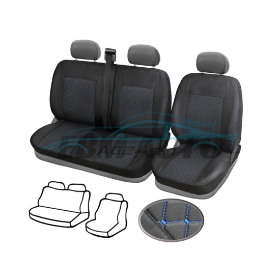 Кожена Тапицерия за бус VW Crafter / Крафер 2006 - 2016 2+1 8 цвята