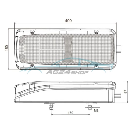 Стоп за DAF XF / CF / LF / 95 XF 2013+ RH - LH