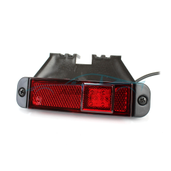 Еврогабарит – 4 LED, Червен, 125mm