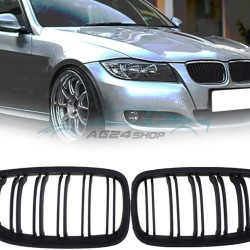 Бъбреци с двойни ребра черен лак БМВ / BMW Е90 Е91 2008 - 2011 Facelift