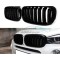 Бъбреци с двойни ребра черен лак БМВ / BMW X5 E70 , X6 E71 2007 - 2014
