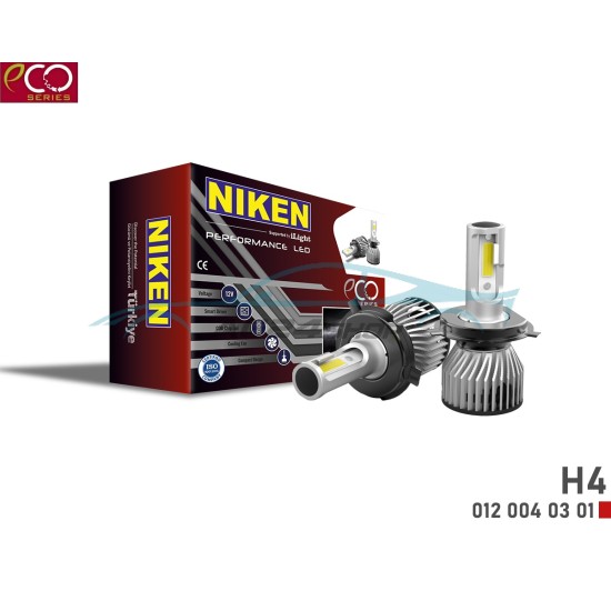 Крушка ксенон LED H4 12V 30W/4000LM NIKEN ECO