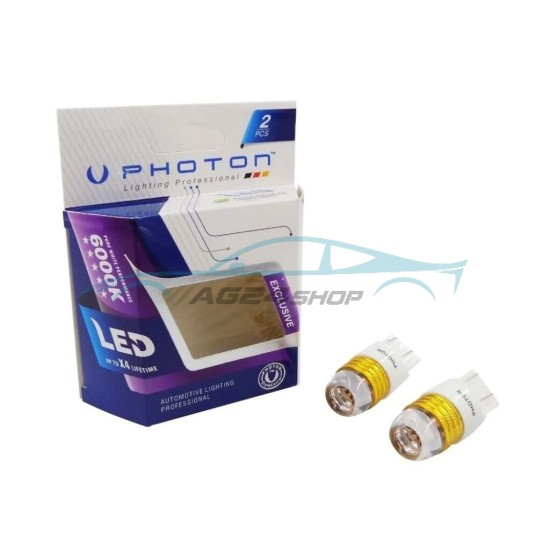 LED Габаритни Крушки Оранжеви T20 21/5W