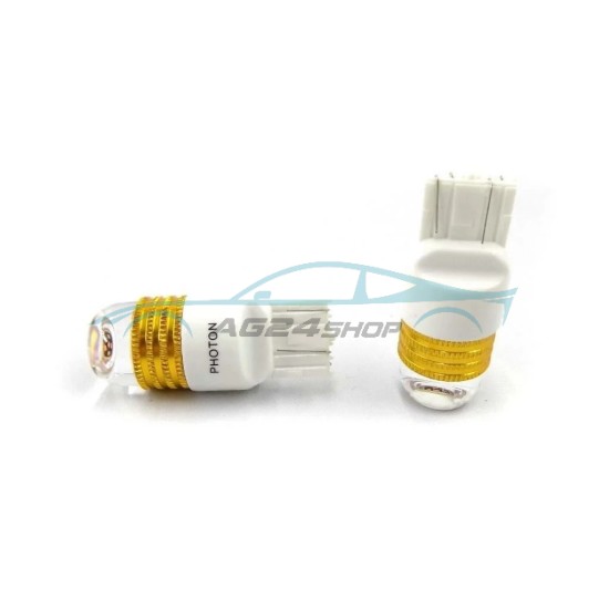 LED Габаритни Крушки Оранжеви T20 21/5W