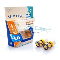 LED Габаритни Крушки Оранжеви 12/24V P21W