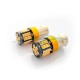 LED Габаритни Крушки Оранжеви 12/24V P21W