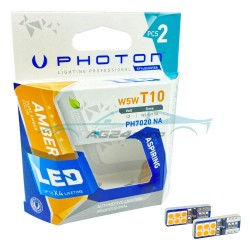 LED Габаритни Крушки Оранжеви 6+6 T10 W5W